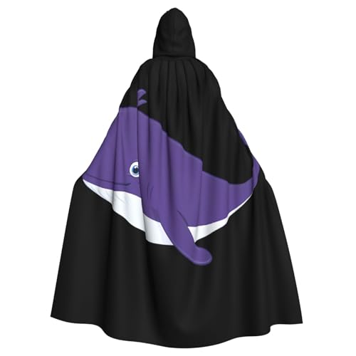 Kingww Romantischer violetter Wal-Halloween-Umhang mit Kapuze für Männer und Frauen: leichter Polyester-Umhang mit Kapuze – perfekt für Cosplay, Halloween und Kostümpartys Kingww Romantischer violetter Wal-Halloween-Umhang mit Kapuze für Männer und Frauen: leichter Polyester-Umhang mit Kapuze – perfekt für Cosplay, Halloween und Kostümpartys von Kingww