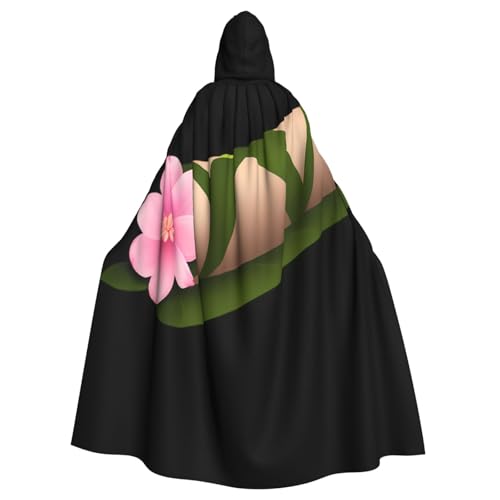 Kingww Rosa Blumenrolle, Halloween-Kapuzenumhang für Männer und Frauen: leichter Polyester-Umhang mit Kapuze, perfekt für Cosplay, Halloween und Kostümpartys Kingww Rosa Blumenrolle, Halloween-Kapuzenumhang für Männer und Frauen: leichter Polyester-Umhang mit Kapuze, perfekt für Cosplay, Halloween und Kostümpartys von Kingww