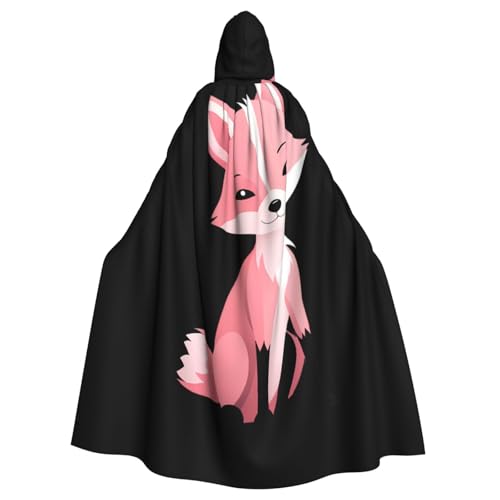 Kingww Rosa süßer kleiner Halloween-Kapuzenumhang für Männer und Frauen: leichter Polyester-Umhang mit Kapuze – perfekt für Cosplay, Halloween und Kostümpartys Kingww Rosa süßer kleiner Halloween-Kapuzenumhang für Männer und Frauen: leichter Polyester-Umhang mit Kapuze – perfekt für Cosplay, Halloween und Kostümpartys von Kingww