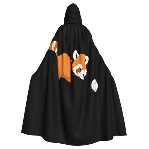 Kingww Roter Panda, der mit Ball spielt, Halloween-Kapuzenumhang für Männer und Frauen: leichter Polyester-Umhang mit Kapuze – perfekt für Cosplay, Halloween und Kostümpartys Kingww Roter Panda, der mit Ball spielt, Halloween-Kapuzenumhang für Männer und Frauen: leichter Polyester-Umhang mit Kapuze – perfekt für Cosplay, Halloween und Kostümpartys von Kingww