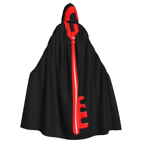 Kingww Roter Schlüssel-Halloween-Umhang mit Kapuze für Männer und Frauen: leichter Polyester-Umhang mit Kapuze, perfekt für Cosplay, Halloween und Kostümpartys Kingww Roter Schlüssel-Halloween-Umhang mit Kapuze für Männer und Frauen: leichter Polyester-Umhang mit Kapuze, perfekt für Cosplay, Halloween und Kostümpartys von Kingww