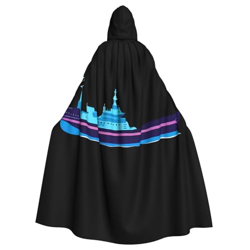 Kingww Segelschiff Halloween Kapuzenumhang für Damen und Herren - Leichter Polyester-Umhang mit Kapuze - Perfekt für Cosplay, Halloween & Kostümpartys Kingww Segelschiff Halloween Kapuzenumhang für Damen und Herren - Leichter Polyester-Umhang mit Kapuze - Perfekt für Cosplay, Halloween & Kostümpartys von Kingww