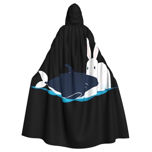Kingww The Little White Rabbit Who Saved The Whale Halloween Hooded Cloak For Men And Women: Lightweight Polyester Cloak With Hood - Perfect For Cosplay, Halloween & Costume Parties Kingww The Little White Rabbit Who Saved The Whale Halloween Hooded Cloak For Men And Women: Lightweight Polyester Cloak With Hood - Perfect For Cosplay, Halloween & Costume Parties von Kingww