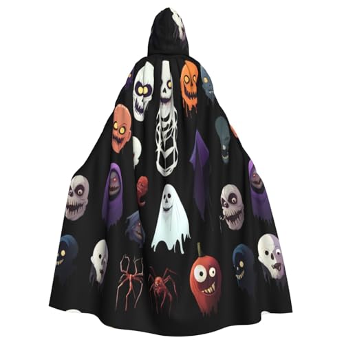 Kingww Verschiedene Horror-Masken, Halloween-Kapuzenumhang für Männer und Frauen: leichter Polyester-Umhang mit Kapuze, perfekt für Cosplay, Halloween und Kostümpartys Kingww Verschiedene Horror-Masken, Halloween-Kapuzenumhang für Männer und Frauen: leichter Polyester-Umhang mit Kapuze, perfekt für Cosplay, Halloween und Kostümpartys von Kingww