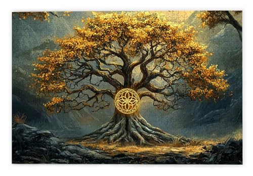 Puzzle 1000 Teile, Baum Puzzle 1000 Teile Erwachsene, Holzpuzzle Erwachsene, EIN Herausforderndes Rätsel, Puzzlespiele für Die Ganze Familie, Holzpuzzle für Zimmer Deko Wohnzimmer, Geschenke, Q-46 Puzzle 1000 Teile, Baum Puzzle 1000 Teile Erwachsene, Holzpuzzle Erwachsene, EIN Herausforderndes Rätsel, Puzzlespiele für Die Ganze Familie, Holzpuzzle für Zimmer Deko Wohnzimmer, Geschenke, Q-46 von Kinntn