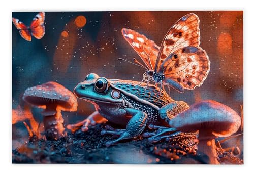 Puzzle 1000 Teile, Frosch Puzzle 1000 Teile Erwachsene, Holzpuzzle Erwachsene, EIN Herausforderndes Rätsel, Puzzlespiele für Die Ganze Familie, Holzpuzzle für Zimmer Deko Wohnzimmer, Geschenke, R-12 Puzzle 1000 Teile, Frosch Puzzle 1000 Teile Erwachsene, Holzpuzzle Erwachsene, EIN Herausforderndes Rätsel, Puzzlespiele für Die Ganze Familie, Holzpuzzle für Zimmer Deko Wohnzimmer, Geschenke, R-12 von Kinntn