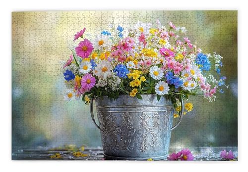 Puzzle 1000 Teile, Frühling Puzzle 1000 Teile Erwachsene, Holzpuzzle Erwachsene, EIN Herausforderndes Rätsel, Puzzlespiele für Die Ganze Familie, Holzpuzzle für Zimmer Deko Wohnzimmer, Geschenke, X-94 von Kinntn