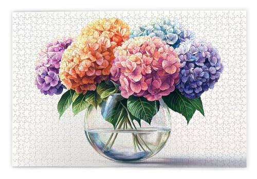 Puzzle 1000 Teile, Hortensie Puzzle 1000 Teile Erwachsene, Holzpuzzle Erwachsene, EIN Herausforderndes Rätsel, Puzzlespiele für Die Ganze Familie, Holzpuzzle für Wanddeko Wohnzimmer, Geschenke, B-82 Puzzle 1000 Teile, Hortensie Puzzle 1000 Teile Erwachsene, Holzpuzzle Erwachsene, EIN Herausforderndes Rätsel, Puzzlespiele für Die Ganze Familie, Holzpuzzle für Wanddeko Wohnzimmer, Geschenke, B-82 von Kinntn