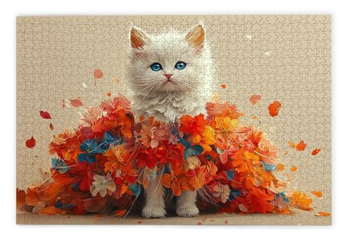 Puzzle 1000 Teile, Katze Puzzle 1000 Teile Erwachsene, Holzpuzzle Erwachsene, EIN Herausforderndes Rätsel, Puzzlespiele für Die Ganze Familie, Holzpuzzle für Zimmer Deko Wohnzimmer, Geschenke, X-40 Puzzle 1000 Teile, Katze Puzzle 1000 Teile Erwachsene, Holzpuzzle Erwachsene, EIN Herausforderndes Rätsel, Puzzlespiele für Die Ganze Familie, Holzpuzzle für Zimmer Deko Wohnzimmer, Geschenke, X-40 von Kinntn