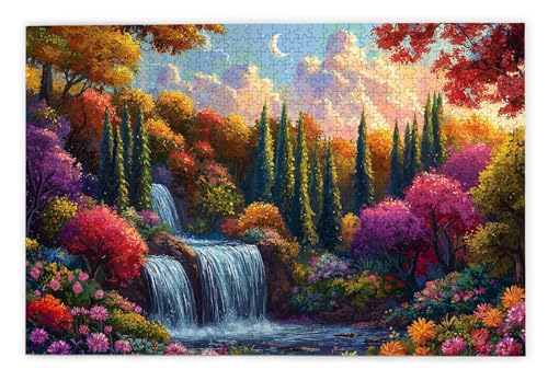 Puzzle 1000 Teile, Landschaft Puzzle 1000 Teile Erwachsene, Holzpuzzle Erwachsene, EIN Herausforderndes Rätsel, Puzzlespiele für Die Ganze Familie, Holzpuzzle für Wanddeko Wohnzimmer, Geschenke, K-80 von Kinntn