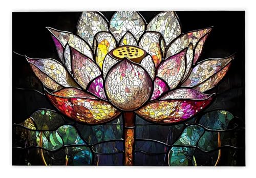 Puzzle 1000 Teile, Lotus Puzzle 1000 Teile Erwachsene, Holzpuzzle Erwachsene, EIN Herausforderndes Rätsel, Puzzlespiele für Die Ganze Familie, Holzpuzzle für Zimmer Deko Wohnzimmer, Geschenke, U-70 von Kinntn