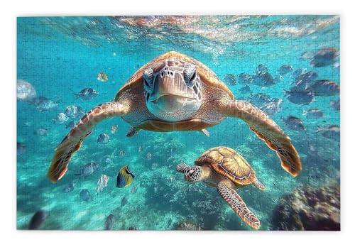 Puzzle 1000 Teile, Meeresschildkröten Puzzle 1000 Teile Erwachsene, Holzpuzzle Erwachsene, EIN Herausforderndes Rätsel, Puzzlespiele für Die Ganze Familie, Holzpuzzle für Zimmer Deko, Geschenke, U-10 Puzzle 1000 Teile, Meeresschildkröten Puzzle 1000 Teile Erwachsene, Holzpuzzle Erwachsene, EIN Herausforderndes Rätsel, Puzzlespiele für Die Ganze Familie, Holzpuzzle für Zimmer Deko, Geschenke, U-10 von Kinntn