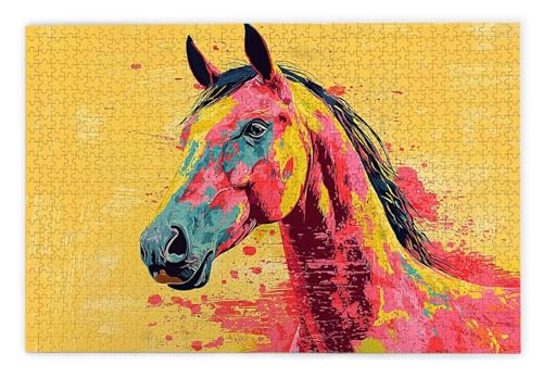 Puzzle 1000 Teile, Pferd Puzzle 1000 Teile Erwachsene, Holzpuzzle Erwachsene, EIN Herausforderndes Rätsel, Puzzlespiele für Die Ganze Familie, Holzpuzzle für Zimmer Deko Wohnzimmer, Geschenke, J-96 Puzzle 1000 Teile, Pferd Puzzle 1000 Teile Erwachsene, Holzpuzzle Erwachsene, EIN Herausforderndes Rätsel, Puzzlespiele für Die Ganze Familie, Holzpuzzle für Zimmer Deko Wohnzimmer, Geschenke, J-96 von Kinntn