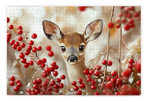 Puzzle 1000 Teile, REH Puzzle 1000 Teile Erwachsene, Holzpuzzle Erwachsene, EIN Herausforderndes Rätsel, Puzzlespiele für Die Ganze Familie, Holzpuzzle für Zimmer Deko Wohnzimmer, Geschenke, H-84 Puzzle 1000 Teile, REH Puzzle 1000 Teile Erwachsene, Holzpuzzle Erwachsene, EIN Herausforderndes Rätsel, Puzzlespiele für Die Ganze Familie, Holzpuzzle für Zimmer Deko Wohnzimmer, Geschenke, H-84 von Kinntn