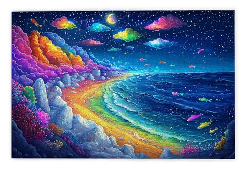 Puzzle 1000 Teile, Regenbogen Puzzle 1000 Teile Erwachsene, Holzpuzzle Erwachsene, EIN Herausforderndes Rätsel, Puzzlespiele für Die Ganze Familie, Holzpuzzle für Wanddeko Wohnzimmer, Geschenke, D-36 Puzzle 1000 Teile, Regenbogen Puzzle 1000 Teile Erwachsene, Holzpuzzle Erwachsene, EIN Herausforderndes Rätsel, Puzzlespiele für Die Ganze Familie, Holzpuzzle für Wanddeko Wohnzimmer, Geschenke, D-36 von Kinntn