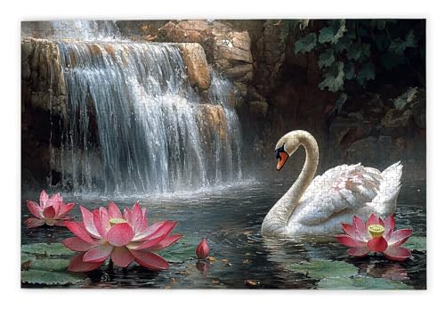 Puzzle 1000 Teile, Schwan Puzzle 1000 Teile Erwachsene, Holzpuzzle Erwachsene, EIN Herausforderndes Rätsel, Puzzlespiele für Die Ganze Familie, Holzpuzzle für Zimmer Deko Wohnzimmer, Geschenke, E-6 Puzzle 1000 Teile, Schwan Puzzle 1000 Teile Erwachsene, Holzpuzzle Erwachsene, EIN Herausforderndes Rätsel, Puzzlespiele für Die Ganze Familie, Holzpuzzle für Zimmer Deko Wohnzimmer, Geschenke, E-6 von Kinntn