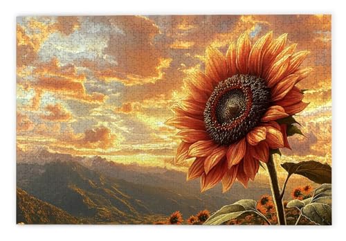 Puzzle 1000 Teile, Sonnenblume Puzzle 1000 Teile Erwachsene, Holzpuzzle Erwachsene, EIN Herausforderndes Rätsel, Puzzlespiele für Die Ganze Familie, Holzpuzzle für Wanddeko Wohnzimmer, Geschenke, P-30 Puzzle 1000 Teile, Sonnenblume Puzzle 1000 Teile Erwachsene, Holzpuzzle Erwachsene, EIN Herausforderndes Rätsel, Puzzlespiele für Die Ganze Familie, Holzpuzzle für Wanddeko Wohnzimmer, Geschenke, P-30 von Kinntn