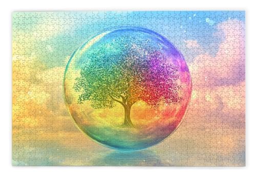 Puzzle 1000 Teile, Traum Puzzle 1000 Teile Erwachsene, Holzpuzzle Erwachsene, EIN Herausforderndes Rätsel, Puzzlespiele für Die Ganze Familie, Holzpuzzle für Zimmer Deko Wohnzimmer, Geschenke, C-76 von Kinntn