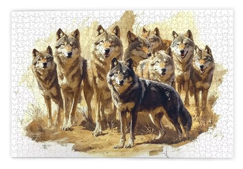 Puzzle 1000 Teile, Wolf Puzzle 1000 Teile Erwachsene, Holzpuzzle Erwachsene, EIN Herausforderndes Rätsel, Puzzlespiele für Die Ganze Familie, Holzpuzzle für Zimmer Deko Wohnzimmer, Geschenke, F-76 Puzzle 1000 Teile, Wolf Puzzle 1000 Teile Erwachsene, Holzpuzzle Erwachsene, EIN Herausforderndes Rätsel, Puzzlespiele für Die Ganze Familie, Holzpuzzle für Zimmer Deko Wohnzimmer, Geschenke, F-76 von Kinntn