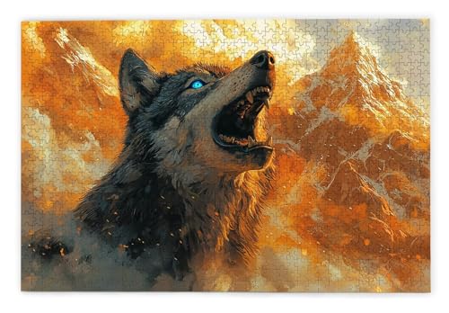 Puzzle 1000 Teile, Wolf Puzzle 1000 Teile Erwachsene, Holzpuzzle Erwachsene, EIN Herausforderndes Rätsel, Puzzlespiele für Die Ganze Familie, Holzpuzzle für Zimmer Deko Wohnzimmer, Geschenke, I-70 Puzzle 1000 Teile, Wolf Puzzle 1000 Teile Erwachsene, Holzpuzzle Erwachsene, EIN Herausforderndes Rätsel, Puzzlespiele für Die Ganze Familie, Holzpuzzle für Zimmer Deko Wohnzimmer, Geschenke, I-70 von Kinntn