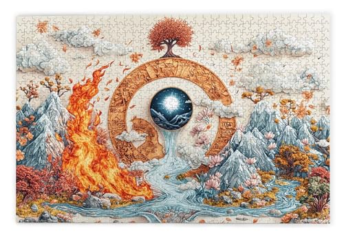 Puzzle 1000 Teile Erwachsene, Abstrakt Puzzle 1000 Teile mit Geschenkbox, Holzpuzzle Erwachsene mit Naturholz, Geschenke für Frauen, Geschenke für Männer, Groß Holzpuzzle für Wanddeko Wohnzimmer, B-75 Puzzle 1000 Teile Erwachsene, Abstrakt Puzzle 1000 Teile mit Geschenkbox, Holzpuzzle Erwachsene mit Naturholz, Geschenke für Frauen, Geschenke für Männer, Groß Holzpuzzle für Wanddeko Wohnzimmer, B-75 von Kinntn
