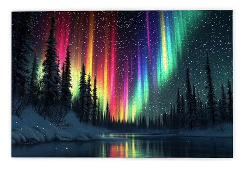 Puzzle 1000 Teile Erwachsene, Aurora Puzzle 1000 Teile mit Geschenkbox, Holzpuzzle Erwachsene mit Naturholz, Geschenke für Frauen, Geschenke für Männer, Groß Holzpuzzle für Wanddeko Wohnzimmer, Q-35 Puzzle 1000 Teile Erwachsene, Aurora Puzzle 1000 Teile mit Geschenkbox, Holzpuzzle Erwachsene mit Naturholz, Geschenke für Frauen, Geschenke für Männer, Groß Holzpuzzle für Wanddeko Wohnzimmer, Q-35 von Kinntn