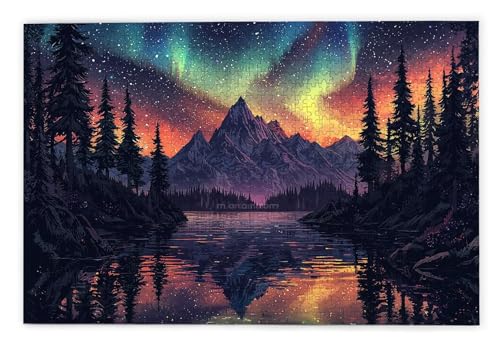 Puzzle 1000 Teile Erwachsene, Aurora Puzzle 1000 Teile mit Geschenkbox, Holzpuzzle Erwachsene mit Naturholz, Geschenke für Frauen, Geschenke für Männer, Groß Holzpuzzle für Wanddeko Wohnzimmer, X-53 Puzzle 1000 Teile Erwachsene, Aurora Puzzle 1000 Teile mit Geschenkbox, Holzpuzzle Erwachsene mit Naturholz, Geschenke für Frauen, Geschenke für Männer, Groß Holzpuzzle für Wanddeko Wohnzimmer, X-53 von Kinntn