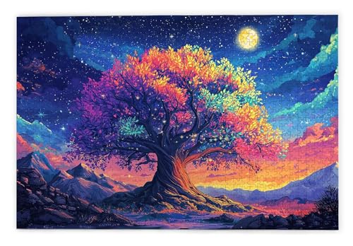 Puzzle 1000 Teile Erwachsene, Baum des Lebens Puzzle 1000 Teile mit Geschenkbox, Holzpuzzle Erwachsene mit Naturholz, Geschenke für Frauen, Geschenke für Männer, Holzpuzzle für Deko Wohnzimmer, J-21 Puzzle 1000 Teile Erwachsene, Baum des Lebens Puzzle 1000 Teile mit Geschenkbox, Holzpuzzle Erwachsene mit Naturholz, Geschenke für Frauen, Geschenke für Männer, Holzpuzzle für Deko Wohnzimmer, J-21 von Kinntn