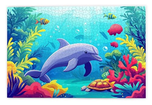 Puzzle 1000 Teile Erwachsene, Delphin Puzzle 1000 Teile mit Geschenkbox, Holzpuzzle Erwachsene mit Naturholz, Geschenke für Frauen, Geschenke für Männer, Groß Holzpuzzle für Wanddeko Wohnzimmer, D-99 Puzzle 1000 Teile Erwachsene, Delphin Puzzle 1000 Teile mit Geschenkbox, Holzpuzzle Erwachsene mit Naturholz, Geschenke für Frauen, Geschenke für Männer, Groß Holzpuzzle für Wanddeko Wohnzimmer, D-99 von Kinntn