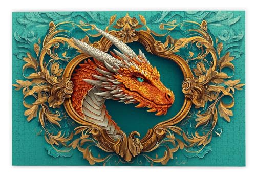 Puzzle 1000 Teile Erwachsene, Drachen Puzzle 1000 Teile mit Geschenkbox, Holzpuzzle Erwachsene mit Naturholz, Geschenke für Frauen, Geschenke für Männer, Groß Holzpuzzle für Wanddeko Wohnzimmer, A-27 Puzzle 1000 Teile Erwachsene, Drachen Puzzle 1000 Teile mit Geschenkbox, Holzpuzzle Erwachsene mit Naturholz, Geschenke für Frauen, Geschenke für Männer, Groß Holzpuzzle für Wanddeko Wohnzimmer, A-27 von Kinntn