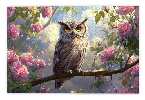 Puzzle 1000 Teile Erwachsene, Eule Puzzle 1000 Teile mit Geschenkbox, Holzpuzzle Erwachsene mit Naturholz, Geschenke für Frauen, Geschenke für Männer, Groß Holzpuzzle für Wanddeko Wohnzimmer, G-49 Puzzle 1000 Teile Erwachsene, Eule Puzzle 1000 Teile mit Geschenkbox, Holzpuzzle Erwachsene mit Naturholz, Geschenke für Frauen, Geschenke für Männer, Groß Holzpuzzle für Wanddeko Wohnzimmer, G-49 von Kinntn