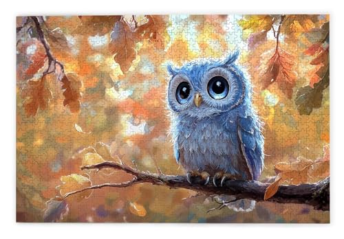 Puzzle 1000 Teile Erwachsene, Eule Puzzle 1000 Teile mit Geschenkbox, Holzpuzzle Erwachsene mit Naturholz, Geschenke für Frauen, Geschenke für Männer, Groß Holzpuzzle für Wanddeko Wohnzimmer, J-51 Puzzle 1000 Teile Erwachsene, Eule Puzzle 1000 Teile mit Geschenkbox, Holzpuzzle Erwachsene mit Naturholz, Geschenke für Frauen, Geschenke für Männer, Groß Holzpuzzle für Wanddeko Wohnzimmer, J-51 von Kinntn
