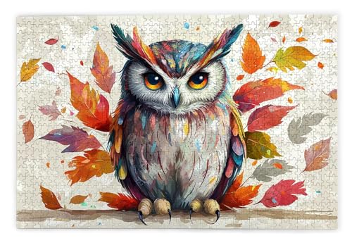 Puzzle 1000 Teile Erwachsene, Eule Puzzle 1000 Teile mit Geschenkbox, Holzpuzzle Erwachsene mit Naturholz, Geschenke für Frauen, Geschenke für Männer, Groß Holzpuzzle für Wanddeko Wohnzimmer, Y-35 Puzzle 1000 Teile Erwachsene, Eule Puzzle 1000 Teile mit Geschenkbox, Holzpuzzle Erwachsene mit Naturholz, Geschenke für Frauen, Geschenke für Männer, Groß Holzpuzzle für Wanddeko Wohnzimmer, Y-35 von Kinntn