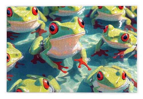 Puzzle 1000 Teile Erwachsene, Frosch Puzzle 1000 Teile mit Geschenkbox, Holzpuzzle Erwachsene mit Naturholz, Geschenke für Frauen, Geschenke für Männer, Groß Holzpuzzle für Wanddeko Wohnzimmer, P-39 Puzzle 1000 Teile Erwachsene, Frosch Puzzle 1000 Teile mit Geschenkbox, Holzpuzzle Erwachsene mit Naturholz, Geschenke für Frauen, Geschenke für Männer, Groß Holzpuzzle für Wanddeko Wohnzimmer, P-39 von Kinntn