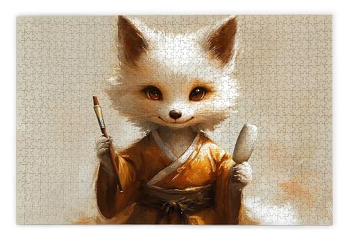 Puzzle 1000 Teile Erwachsene, Fuchs Puzzle 1000 Teile mit Geschenkbox, Holzpuzzle Erwachsene mit Naturholz, Geschenke für Frauen, Geschenke für Männer, Groß Holzpuzzle für Wanddeko Wohnzimmer, D-55 Puzzle 1000 Teile Erwachsene, Fuchs Puzzle 1000 Teile mit Geschenkbox, Holzpuzzle Erwachsene mit Naturholz, Geschenke für Frauen, Geschenke für Männer, Groß Holzpuzzle für Wanddeko Wohnzimmer, D-55 von Kinntn