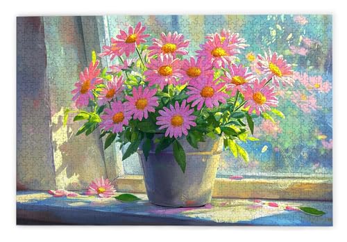 Puzzle 1000 Teile Erwachsene, Gänseblümchen Puzzle 1000 Teile mit Geschenkbox, Holzpuzzle Erwachsene mit Naturholz, Geschenke für Frauen, Geschenke für Männer, Holzpuzzle für Deko Wohnzimmer, B-79 Puzzle 1000 Teile Erwachsene, Gänseblümchen Puzzle 1000 Teile mit Geschenkbox, Holzpuzzle Erwachsene mit Naturholz, Geschenke für Frauen, Geschenke für Männer, Holzpuzzle für Deko Wohnzimmer, B-79 von Kinntn