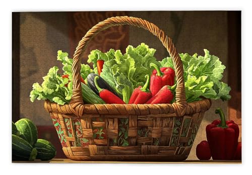 Puzzle 1000 Teile Erwachsene, Gemüse Puzzle 1000 Teile mit Geschenkbox, Holzpuzzle Erwachsene mit Naturholz, Geschenke für Frauen, Geschenke für Männer, Groß Holzpuzzle für Wanddeko Wohnzimmer, P-49 Puzzle 1000 Teile Erwachsene, Gemüse Puzzle 1000 Teile mit Geschenkbox, Holzpuzzle Erwachsene mit Naturholz, Geschenke für Frauen, Geschenke für Männer, Groß Holzpuzzle für Wanddeko Wohnzimmer, P-49 von Kinntn