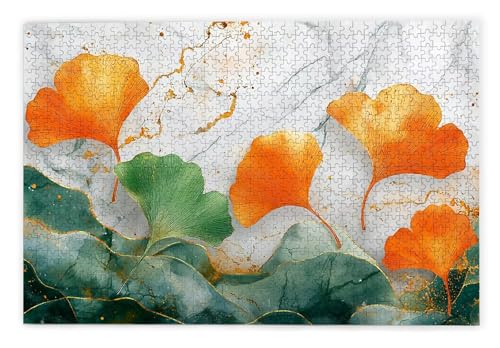 Puzzle 1000 Teile Erwachsene, Ginkgoblatt Puzzle 1000 Teile mit Geschenkbox, Holzpuzzle Erwachsene mit Naturholz, Geschenke für Frauen, Geschenke für Männer, Groß Holzpuzzle für Deko Wohnzimmer, B-73 Puzzle 1000 Teile Erwachsene, Ginkgoblatt Puzzle 1000 Teile mit Geschenkbox, Holzpuzzle Erwachsene mit Naturholz, Geschenke für Frauen, Geschenke für Männer, Groß Holzpuzzle für Deko Wohnzimmer, B-73 von Kinntn