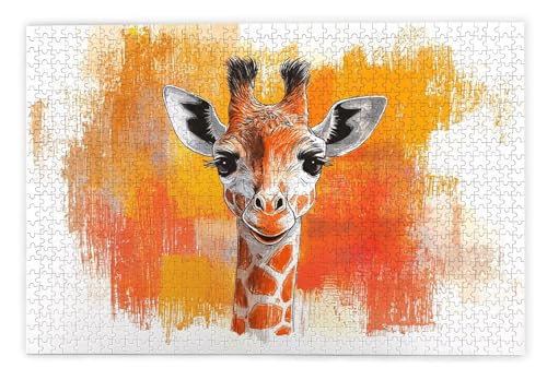 Puzzle 1000 Teile Erwachsene, Giraffe Puzzle 1000 Teile mit Geschenkbox, Holzpuzzle Erwachsene mit Naturholz, Geschenke für Frauen, Geschenke für Männer, Groß Holzpuzzle für Wanddeko Wohnzimmer, R-51 Puzzle 1000 Teile Erwachsene, Giraffe Puzzle 1000 Teile mit Geschenkbox, Holzpuzzle Erwachsene mit Naturholz, Geschenke für Frauen, Geschenke für Männer, Groß Holzpuzzle für Wanddeko Wohnzimmer, R-51 von Kinntn