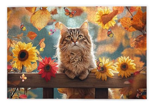 Puzzle 1000 Teile Erwachsene, Herbst Puzzle 1000 Teile mit Geschenkbox, Holzpuzzle Erwachsene mit Naturholz, Geschenke für Frauen, Geschenke für Männer, Groß Holzpuzzle für Wanddeko Wohnzimmer, Y-33 Puzzle 1000 Teile Erwachsene, Herbst Puzzle 1000 Teile mit Geschenkbox, Holzpuzzle Erwachsene mit Naturholz, Geschenke für Frauen, Geschenke für Männer, Groß Holzpuzzle für Wanddeko Wohnzimmer, Y-33 von Kinntn