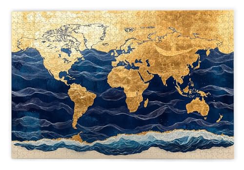 Puzzle 1000 Teile Erwachsene, Karte Puzzle 1000 Teile mit Geschenkbox, Holzpuzzle Erwachsene mit Naturholz, Geschenke für Frauen, Geschenke für Männer, Groß Holzpuzzle für Wanddeko Wohnzimmer, Z-15 Puzzle 1000 Teile Erwachsene, Karte Puzzle 1000 Teile mit Geschenkbox, Holzpuzzle Erwachsene mit Naturholz, Geschenke für Frauen, Geschenke für Männer, Groß Holzpuzzle für Wanddeko Wohnzimmer, Z-15 von Kinntn