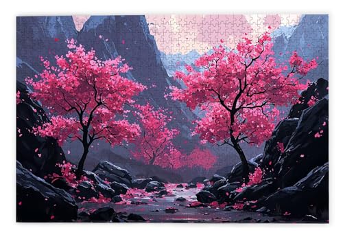 Puzzle 1000 Teile Erwachsene, Kirschblüten Puzzle 1000 Teile mit Geschenkbox, Holzpuzzle Erwachsene mit Naturholz, Geschenke für Frauen, Geschenke für Männer, Groß Holzpuzzle für Deko Wohnzimmer, E-5 Puzzle 1000 Teile Erwachsene, Kirschblüten Puzzle 1000 Teile mit Geschenkbox, Holzpuzzle Erwachsene mit Naturholz, Geschenke für Frauen, Geschenke für Männer, Groß Holzpuzzle für Deko Wohnzimmer, E-5 von Kinntn