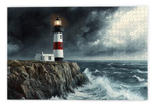 Puzzle 1000 Teile Erwachsene, Leuchtturm Puzzle 1000 Teile mit Geschenkbox, Holzpuzzle Erwachsene mit Naturholz, Geschenke für Frauen, Geschenke für Männer, Groß Holzpuzzle für Deko Wohnzimmer, Z-25 Puzzle 1000 Teile Erwachsene, Leuchtturm Puzzle 1000 Teile mit Geschenkbox, Holzpuzzle Erwachsene mit Naturholz, Geschenke für Frauen, Geschenke für Männer, Groß Holzpuzzle für Deko Wohnzimmer, Z-25 von Kinntn