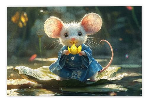 Puzzle 1000 Teile Erwachsene, Maus Puzzle 1000 Teile mit Geschenkbox, Holzpuzzle Erwachsene mit Naturholz, Geschenke für Frauen, Geschenke für Männer, Groß Holzpuzzle für Wanddeko Wohnzimmer, J-33 Puzzle 1000 Teile Erwachsene, Maus Puzzle 1000 Teile mit Geschenkbox, Holzpuzzle Erwachsene mit Naturholz, Geschenke für Frauen, Geschenke für Männer, Groß Holzpuzzle für Wanddeko Wohnzimmer, J-33 von Kinntn