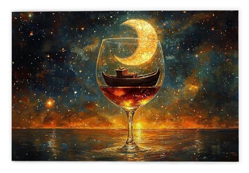 Puzzle 1000 Teile Erwachsene, Mond Puzzle 1000 Teile mit Geschenkbox, Holzpuzzle Erwachsene mit Naturholz, Geschenke für Frauen, Geschenke für Männer, Groß Holzpuzzle für Wanddeko Wohnzimmer, B-45 Puzzle 1000 Teile Erwachsene, Mond Puzzle 1000 Teile mit Geschenkbox, Holzpuzzle Erwachsene mit Naturholz, Geschenke für Frauen, Geschenke für Männer, Groß Holzpuzzle für Wanddeko Wohnzimmer, B-45 von Kinntn
