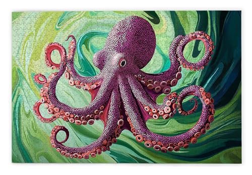 Puzzle 1000 Teile Erwachsene, Oktopus Puzzle 1000 Teile mit Geschenkbox, Holzpuzzle Erwachsene mit Naturholz, Geschenke für Frauen, Geschenke für Männer, Groß Holzpuzzle für Wanddeko Wohnzimmer, V-49 Puzzle 1000 Teile Erwachsene, Oktopus Puzzle 1000 Teile mit Geschenkbox, Holzpuzzle Erwachsene mit Naturholz, Geschenke für Frauen, Geschenke für Männer, Groß Holzpuzzle für Wanddeko Wohnzimmer, V-49 von Kinntn