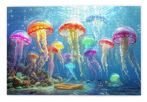 Puzzle 1000 Teile Erwachsene, Qualle Puzzle 1000 Teile mit Geschenkbox, Holzpuzzle Erwachsene mit Naturholz, Geschenke für Frauen, Geschenke für Männer, Groß Holzpuzzle für Wanddeko Wohnzimmer, A-89 Puzzle 1000 Teile Erwachsene, Qualle Puzzle 1000 Teile mit Geschenkbox, Holzpuzzle Erwachsene mit Naturholz, Geschenke für Frauen, Geschenke für Männer, Groß Holzpuzzle für Wanddeko Wohnzimmer, A-89 von Kinntn