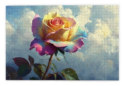 Puzzle 1000 Teile Erwachsene, Rose Puzzle 1000 Teile mit Geschenkbox, Holzpuzzle Erwachsene mit Naturholz, Geschenke für Frauen, Geschenke für Männer, Groß Holzpuzzle für Wanddeko Wohnzimmer, L-37 Puzzle 1000 Teile Erwachsene, Rose Puzzle 1000 Teile mit Geschenkbox, Holzpuzzle Erwachsene mit Naturholz, Geschenke für Frauen, Geschenke für Männer, Groß Holzpuzzle für Wanddeko Wohnzimmer, L-37 von Kinntn