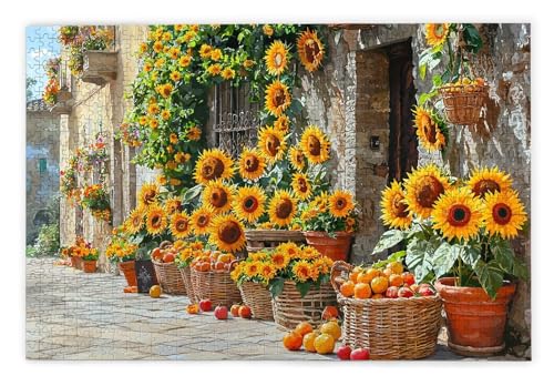 Puzzle 1000 Teile Erwachsene, Sonnenblume Puzzle 1000 Teile mit Geschenkbox, Holzpuzzle Erwachsene mit Naturholz, Geschenke für Frauen, Geschenke für Männer, Groß Holzpuzzle für Deko Wohnzimmer, U-15 Puzzle 1000 Teile Erwachsene, Sonnenblume Puzzle 1000 Teile mit Geschenkbox, Holzpuzzle Erwachsene mit Naturholz, Geschenke für Frauen, Geschenke für Männer, Groß Holzpuzzle für Deko Wohnzimmer, U-15 von Kinntn