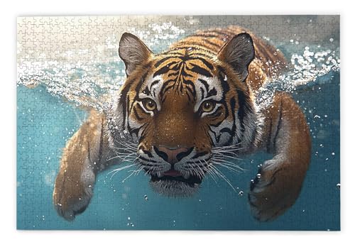 Puzzle 1000 Teile Erwachsene, Tiger Puzzle 1000 Teile mit Geschenkbox, Holzpuzzle Erwachsene mit Naturholz, Geschenke für Frauen, Geschenke für Männer, Groß Holzpuzzle für Wanddeko Wohnzimmer, B-47 Puzzle 1000 Teile Erwachsene, Tiger Puzzle 1000 Teile mit Geschenkbox, Holzpuzzle Erwachsene mit Naturholz, Geschenke für Frauen, Geschenke für Männer, Groß Holzpuzzle für Wanddeko Wohnzimmer, B-47 von Kinntn